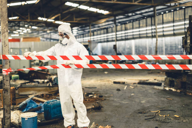 Professional Biohazard Cleanup technician working in Annabella, UT